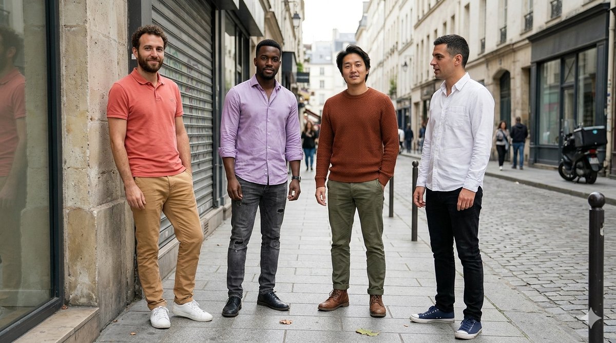 Casual-Outfits für Männer passend zu den vier Farbtypen mit Chino und Hemd