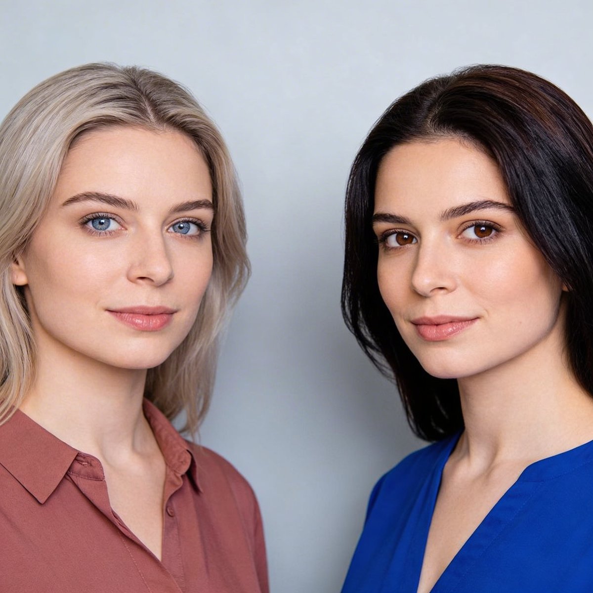 Visueller Vergleich der Merkmale von Kühlem Sommer und Kühlem Winter