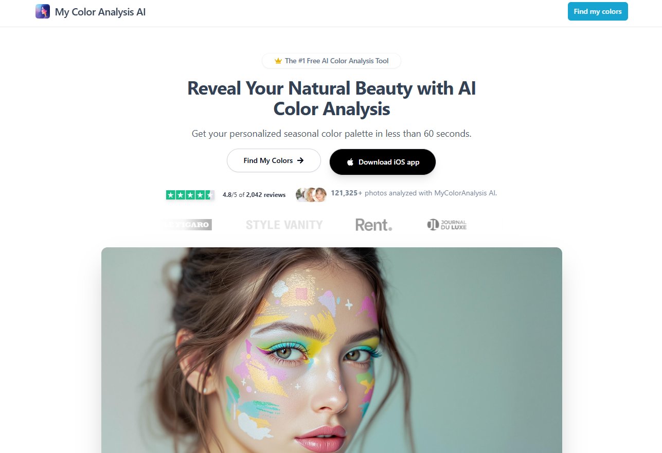 MyColorAnalysisAI Farbanalyse-Ergebnis mit erkannter Saison und persönlichem Farbpalette